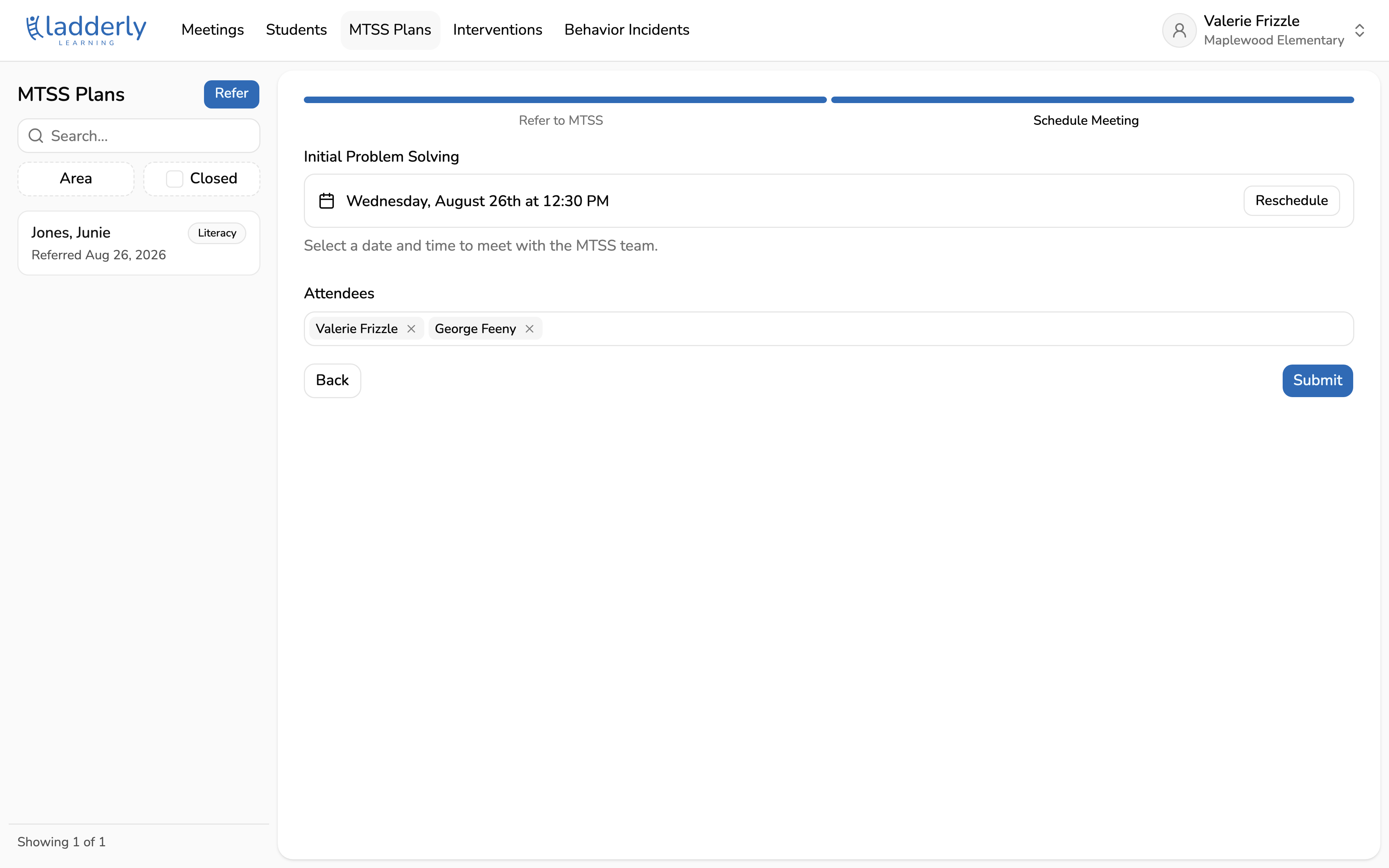 Check the meeting time