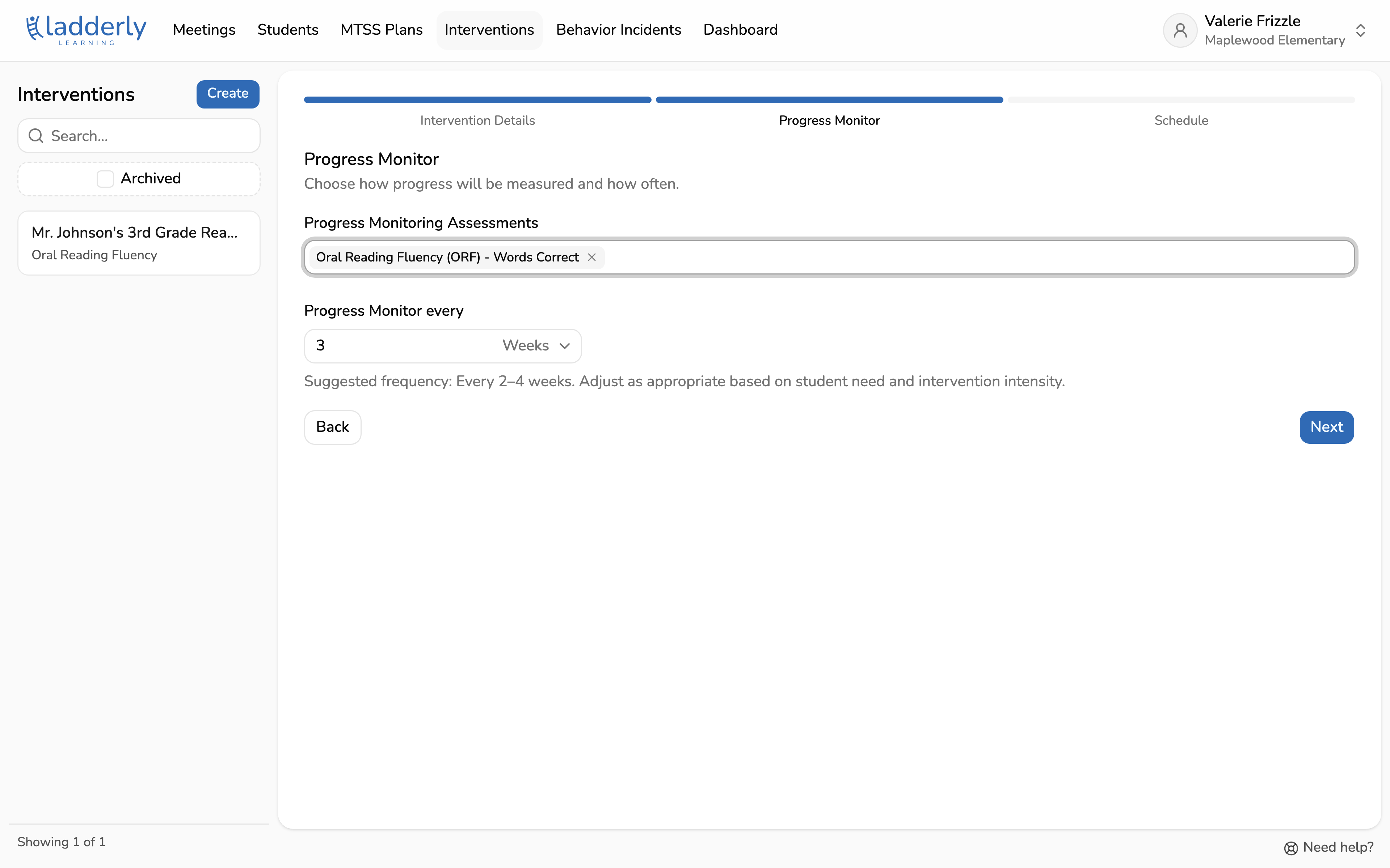 Choose progress monitors